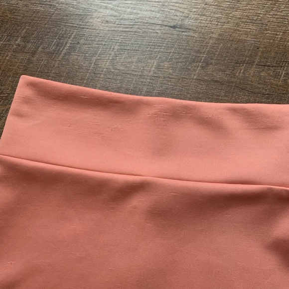 Revamped | Coral Pink Midi Pencil Skirt - Picture 3 of 8